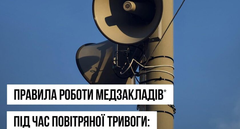 Уряд врегулював роботу медичних закладів під час сигналів повітряної тривоги